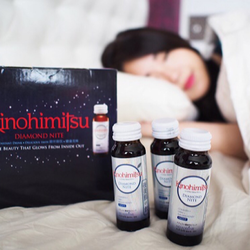 NƯỚC UỐNG KINOHIMITSU GIÚP NGỦ NGON VÀ ĐẸP DA J'PAN COLLAGEN DIAMOND NITE DRINK